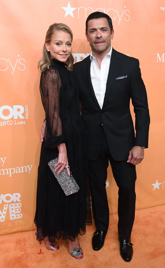 Kelly Ripa, Mark Consuelos, Gala TrevorLIVE 2019, arrivées